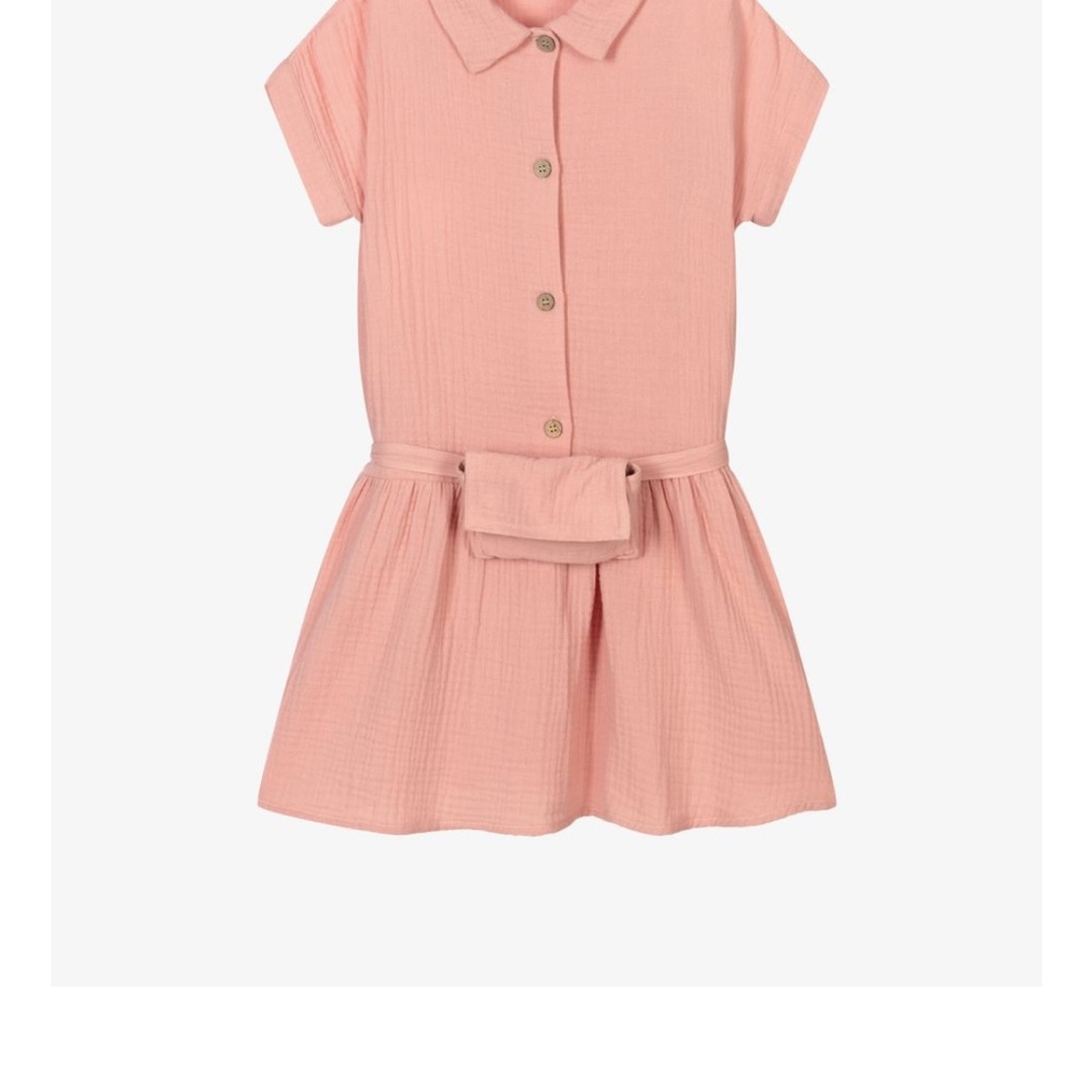Mayoral Coral Button-Up Dress. New with tags